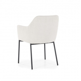 SCAUN PAUL - METAL / LEMN / TESATURA 100% POLIESTER - ANTRACIT - 58(L) x 82(h) x 60(l) - Img 5