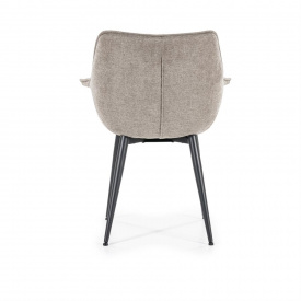 SCAUN SANDY - METAL / LEMN / TESATURA 100% POLIESTER - BEJ - 67(L) x 83(h) x 64.5(l) - Img 6
