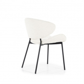 SCAUN TESS SPARK - METAL / LEMN / TESATURA - ALB MURDAR - 53(L) x 79(h) x 59(l) - Img 8