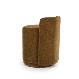 TABURET BRAND - ȚESĂTURĂ, LEMN ȘI FIER - GALBEN - 43(L) x 48(l) x 63(h) - Img 2