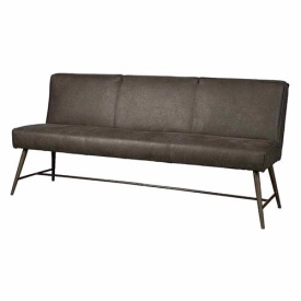 BANCA BELMONTE 155 CHEROKEE - METAL / MATERIAL - NEGRU / GRI - 62(L) X 86(H) X 155(L)