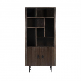 BIBLIOTECA REMI - DIN LEMN DE MANGO [FSC] SI METAL - 96(L) x 200(h) x 37(l)