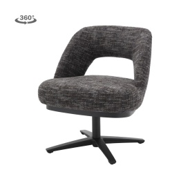 CALDES LOUNGE - STOFA TED 17 ALBASTRU-GRI (PIVOTANT) - 70(L) x 66(l) x 83.5(h)