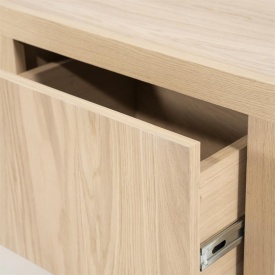 COMODA TV HELSINKI CM - LEMN SI FURNIR DE STEJAR - NATURAL - 200(L) x 42(l) x 45(h) cm - Img 9