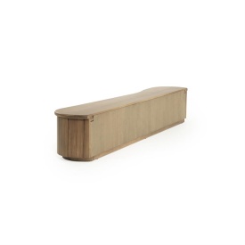 COMODA TV JOSH - LEMN SI FURNIR DE STEJAR - MARO - 240(L) x 42(l) x 43(h) cm - Img 4