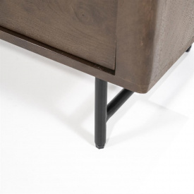COMODA TV LIO CU 3 USI - DIN LEMN DE MANGO [FSC] SI TRAVERTIN - MARO - 200(L) x 52(h) x 41(l) - Img 5