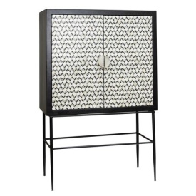 DULAP BRENDOLA - LEMN / OS - ALB / NEGRU - 100(L) x 150(h) x 45(l)
