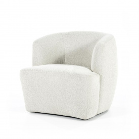 FOTOLIU CHARLOTTE - METAL / LEMN / TESATURA 100% POLIESTER - ALB - 78(L) x 81(h) x 75(l)