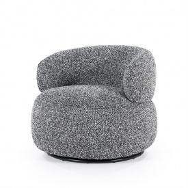 FOTOLIU MAEVE MAYWOOD - METAL / LEMN / MATERIAL 100% POLIESTER - GRI MIXT - 82(L) x 72(h) x 82(l)