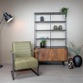 FOTOLIU ROCCA BULL - METAL / MATERIAL - NEGRU / VERDE - 63(L) X 84(H) X 77(L) - Img 2