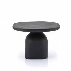 MASA DE CAFEA SQUAND MARE - ALUMINIU - NEGRU - Ø60 x 41(h) - Img 1