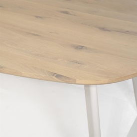 MASA DE DINING DION - LEMN DE STEJAR & METAL - NATURAL - 220(L) x 110(l) x 77(h) cm - Img 2