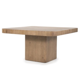 MASA DE DINING HARMONIE - LEMN SI FURNIR DE STEJAR - MARO - 140(L) x 140(l) x 77(h) cm - Img 2