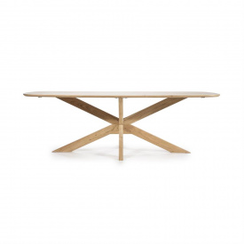 MASA DE DINING NIKKI - LEMN DE SALCAM [FSC] - NATURAL - 240(L) x 76(h) x 100(l) - Img 1