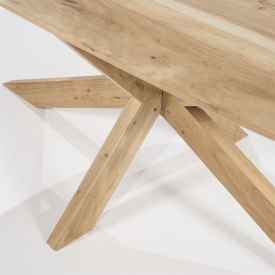 MASA DE DINING NIKKI - LEMN DE SALCAM [FSC] - NATURAL - 240(L) x 76(h) x 100(l) - Img 4