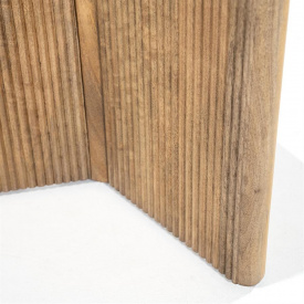 MASA DE DINING SARA - 130X130X76 CM - LEMN DE MANGO SI TRAVERTIN - (L) x (h) x (l) - Img 4