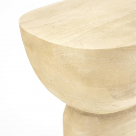 MASA LATERALA COBBLE - LEMN DE MANGO - NATURAL - 37(L) x 46(h) x 30(l) - Img 3