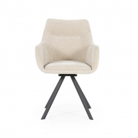SCAUN BLISS - METAL / LEMN / TESATURA 100% POLIESTER - CREM - 59.5(L) x 88(h) x 66(l) - Img 7