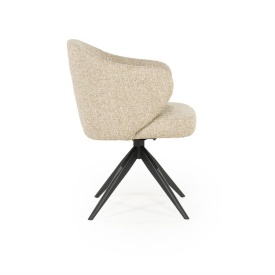 SCAUN CONNOR DONNA - TESATURA SI METAL - TAUPE - 61.5(L) x 60(l) x 81.5(h) cm - Img 9
