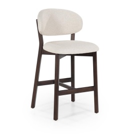 SCAUN DE BAR MIKKY MOON - TESATURA SI STEJAR - BEJ - 53(L) x 57.5(l) x 97.5(h) cm - Img 11