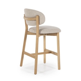 SCAUN DE BAR MIKKY MOON - TESATURA SI STEJAR - TAUPE - 53(L) x 57.5(l) x 97.5(h) cm - Img 8