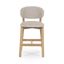 SCAUN DE BAR MIKKY MOON - TESATURA SI STEJAR - TAUPE - 53(L) x 57.5(l) x 97.5(h) cm - Img 12