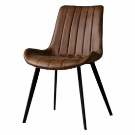 SCAUN ELJAS SAVANNAH - METAL / MATERIAL - NEGRU / MARO - 59(L) X 81(H) X 53(L) - Img 1