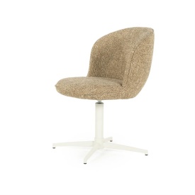 SCAUN ESMEE DONNA - TESATURA SI FIER - GALBEN - 55.5(L) x 64.5(l) x 83(h) cm - Img 2