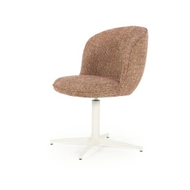 SCAUN ESMEE DONNA - TESATURA SI FIER - ROŞU - 55.5(L) x 64.5(l) x 83(h) cm - Img 2