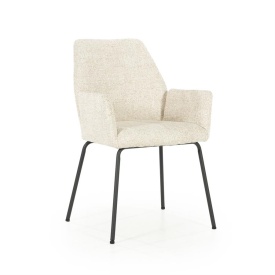 SCAUN INDY DONNA - TESATURA SI METAL - BEJ - 58(L) x 63(l) x 89(h) cm - Img 11