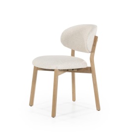 SCAUN MIKKY MOON - TESATURA SI STEJAR - BEJ - 51(L) x 59.5(l) x 79(h) cm - Img 2