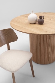 SCAUN RUSTIC - LEMN DE FAG [FSC] / TESATURA - CULOARE LA ALEGERE - 46(L) x 80(h) x 48(l) - Img 5