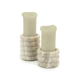 SUPORT PENTRU LUMANARI PALOMA - MARMURĂ - MARO - 10(L) x 10(l) x 12 / 10(L) x 10(l) x 8(h) - Img 2
