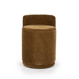 TABURET BRAND - ȚESĂTURĂ, LEMN ȘI FIER - GALBEN - 43(L) x 48(l) x 63(h) - Img 3
