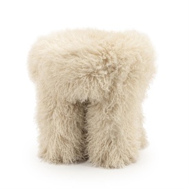 TABURET DOODLY - BEJ - 40(L) x 40(l) x 43(h) - Img 2