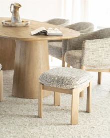 TABURET - LOTTIE - GRI TAUPE NORI - 48(L) x 48(l) x 45(h) - Img 10