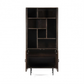 BIBLIOTECA REMI - DIN LEMN DE MANGO [FSC] SI METAL - 96(L) x 200(h) x 37(l) - Img 3