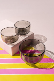 BOL BUBBLE MARE - STICLA - GRI TRANSPARENT - Ø13 x 8.2(h) - Img 5
