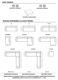 CANAPEA FIRENZZE CU 2 LOCURI "S" - (2 SEATER) - 207(L) x 68(h) x 105(l) cm - Img 4
