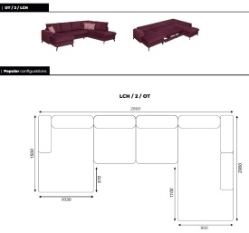 COLTAR EXTENSIBIL POLO - 280(L) x 94(h) x 200(l) (cm) - Img 2