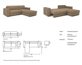 COLTAR EXTENSIBIL VELUTTO - (260CS) - 260(L) x 85(h) x203(l) cm - Img 8