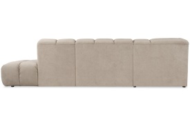 COLTAR NAPOLI "L" CU POUF - (1,5SDA + CE + 1.5S + 1,5O + BP) - 320(L) x 80(h) x224(l) cm - Img 6