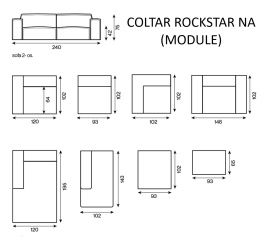 COLTAR ROCKSTAR NA - (PM + 1S + 1S + CHL) - 405(L) x 75(h) x 195(l) - Img 5