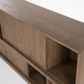 COMODA MILO - LEMN SI FURNIR DE STEJAR - MARO - 180(L) x 42(l) x 90(h) cm - Img 9