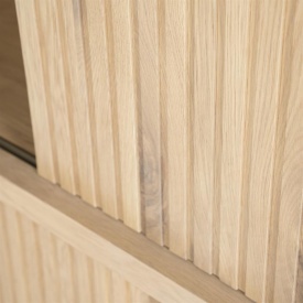 COMODA MILO - LEMN SI FURNIR DE STEJAR - NATURAL - 180(L) x 42(l) x 90(h) cm - Img 11