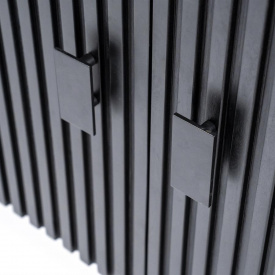 COMODA REMI CU 4 USI - DIN LEMN DE MANGO SI METAL - NEGRU - 170(L) x 80(h) x 45(l) - Img 6