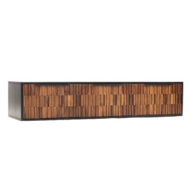 COMODA TV DIMARO - LEMN DE MANGO [FSC] / METAL - NEGRU / MARO NATURAL - 145(L) X 60(H) X 45(L) CM