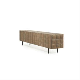 COMODA TV FELIX - LEMN DE MANGO SI FIER - MARO - 214(L) x 41.5(l) x 54(h) cm - Img 5