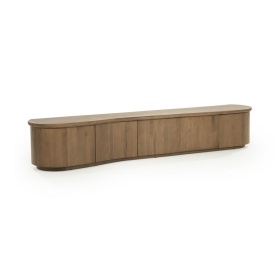 COMODA TV JOSH - LEMN SI FURNIR DE STEJAR - MARO - 240(L) x 42(l) x 43(h) cm - Img 5
