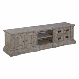 COMODA TV MASCIO - LEMN / METAL - NATURAL - 203(L) X 55(H) X 52(L) CM